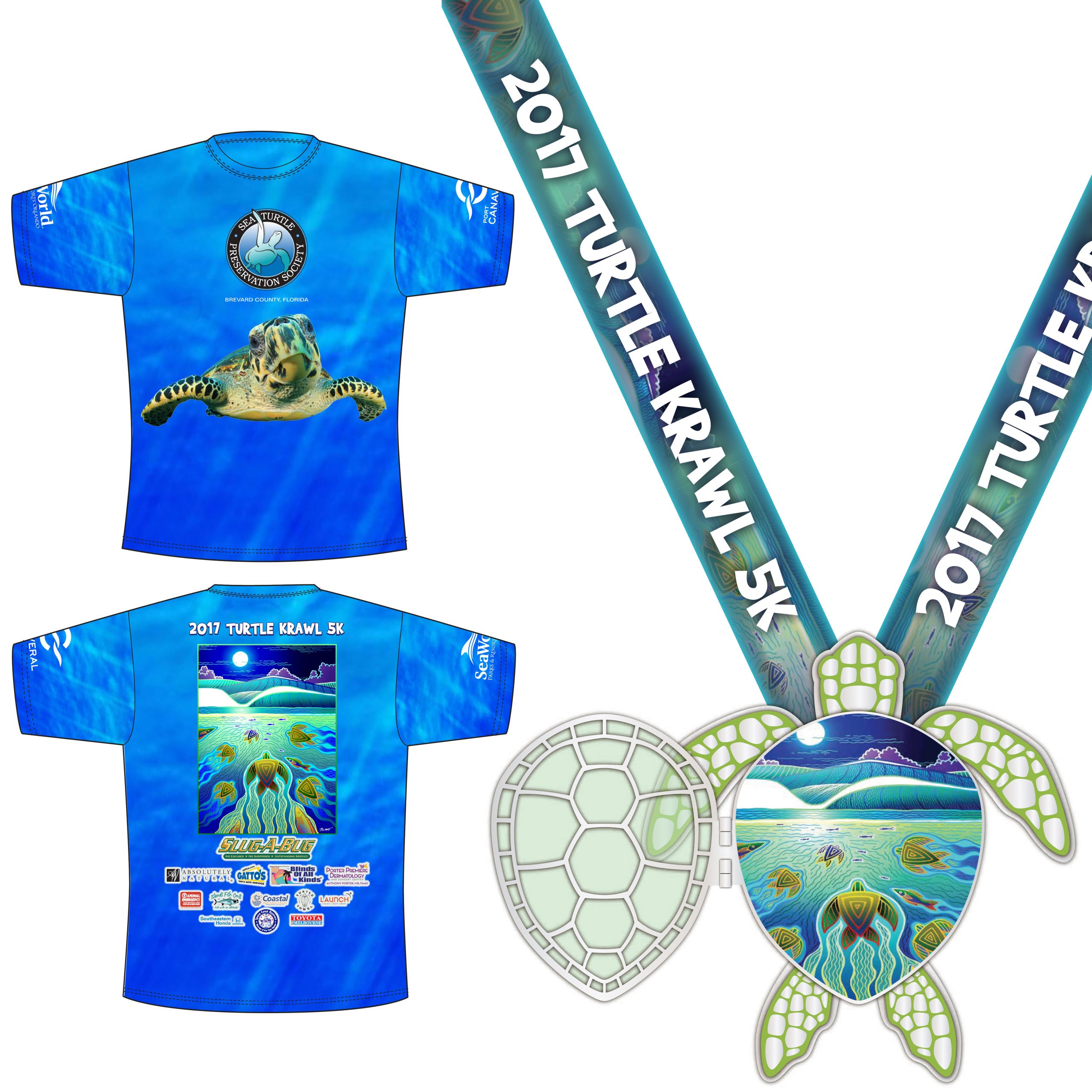 Tour de Turtles Virtual Run Race T-Shirt