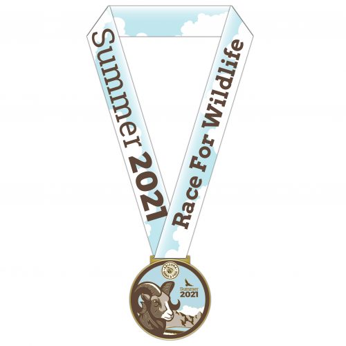Race For Wildlife Summer 2021 full medal ribbon