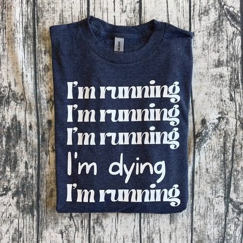Running Dying Heather Navy