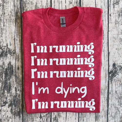 Running Dying Heather Red