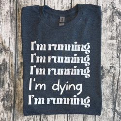 Running Dying Shirt Heather Gray