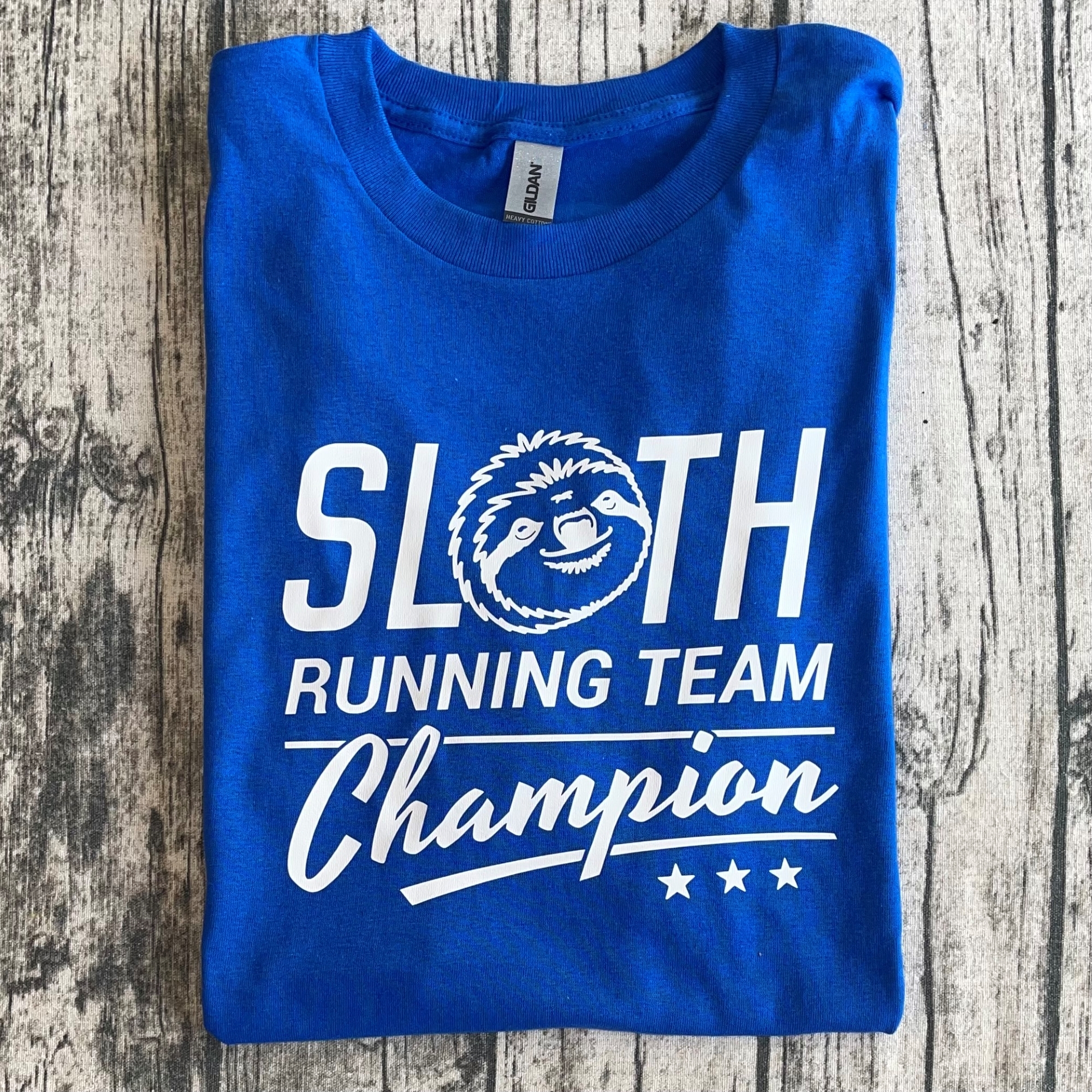 Sloth Running Team Champion - Blue