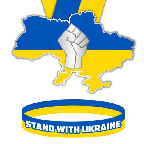 Stand With Ukraine with bracelet