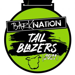 Virtual Strides Partner Virtual Race - Bark Nation's Tail Blazers 2021 virtual race medal