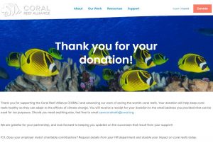 Coral Reef Alliance Donation