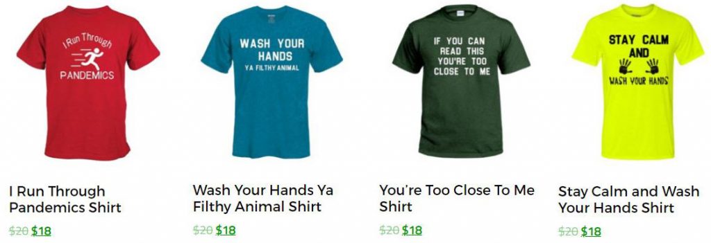 Coronavirus Pandemic Social Distancing Shirts