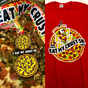 Virtual Strides Partner Virtual Race - Eat My Crust 5k Spinning Pizzas Medal