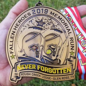 Virtual Strides Partner Virtual Race - Fallen Heroes Memorial Run 2019 medal