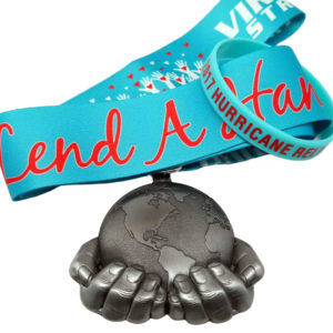 Virtual Strides Virtual Race - Lend a Hand: 2017 Hurricane Relief Medal