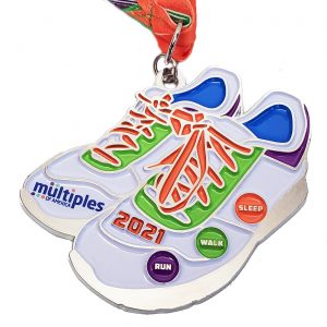 Virtual Strides Partner Virtual Race - Multiples Run/Walk In The Family sneakers medal