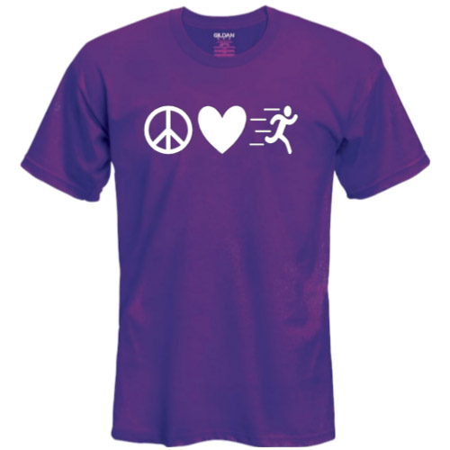 Peace Love Run Shirt – Virtual Strides