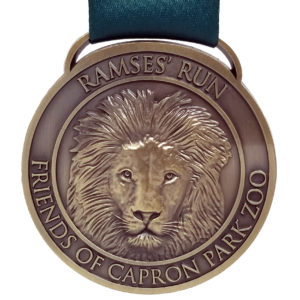 Virtual Strides Partner Virtual Race - Ramses Run 3D Lion Medal