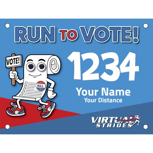 Run To Vote bib