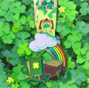 Virtual Strides Partner Virtual Race - St Paddy's Day 5k Lucky Charms medal