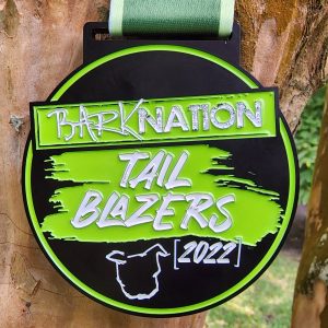 Virtual Strides Partner Virtual Race - Bark Nation's Tail Blazers 2022 virtual race medal