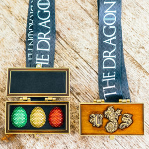 Virtual Strides Virtual Race - The Dragon Within Treasure Box Dragon Eggs Medal