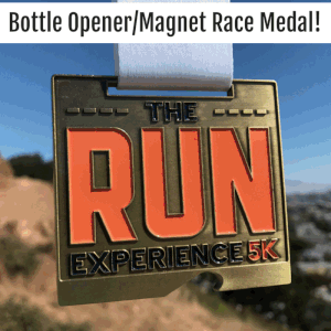 Virtual Strides Virtual Race - The Run Experience 5K magnetic bottle opener medal 