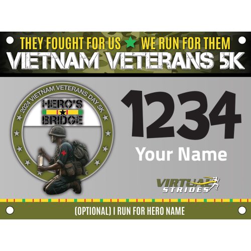 2024 Vietnam Veterans 5k bib